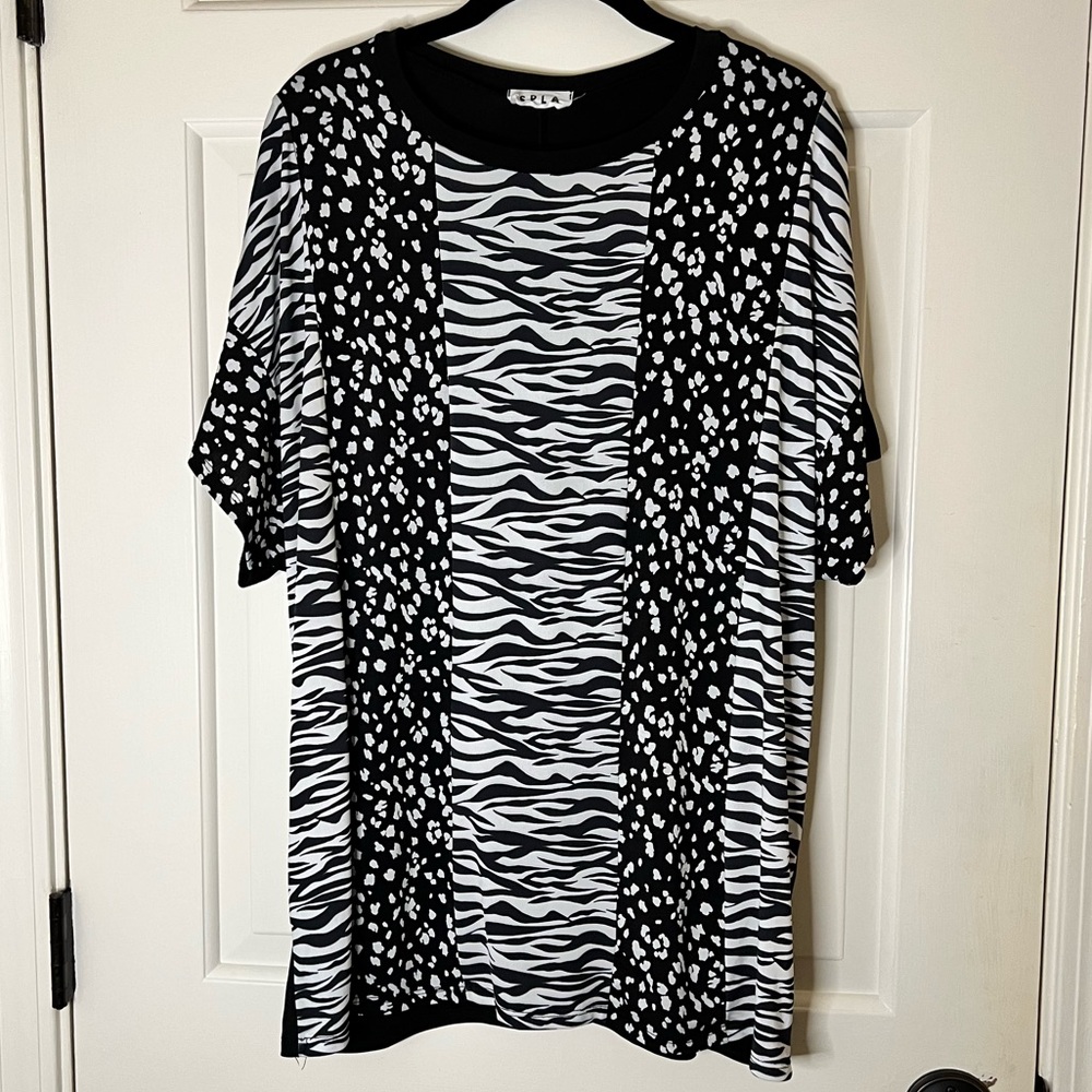 SPLA black & white top size Large